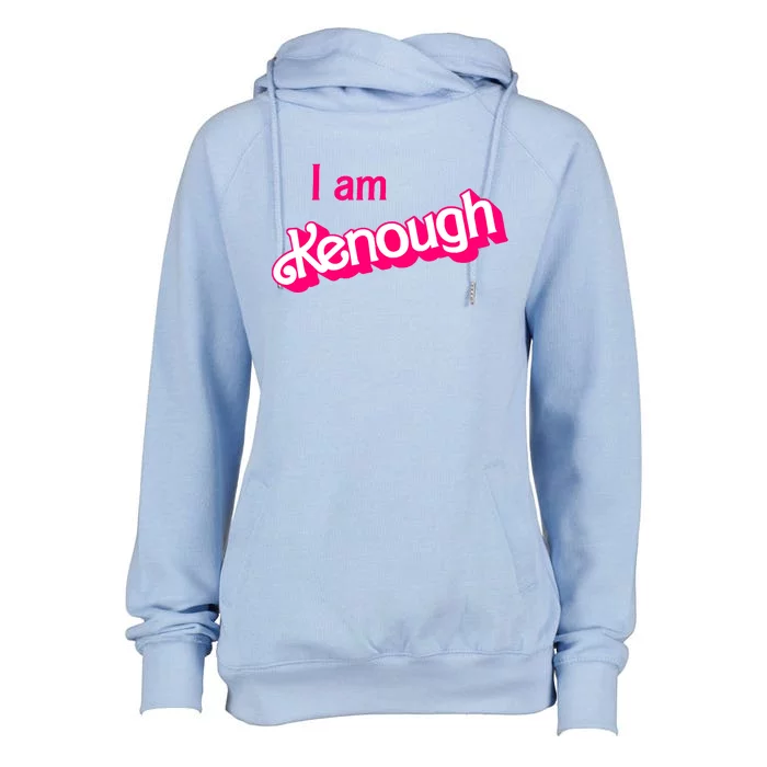 I Am Kenough Trendy Design Womens Funnel Neck Pullover Hood