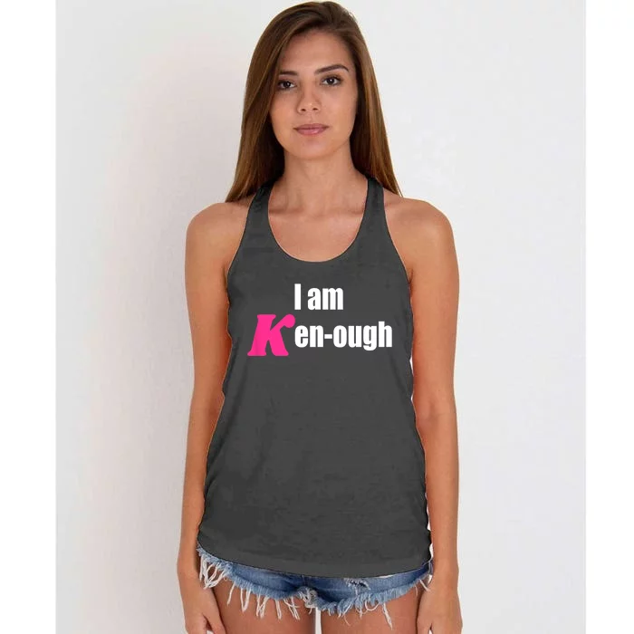 I Am Kenough Kenough Trending Women's Knotted Racerback Tank