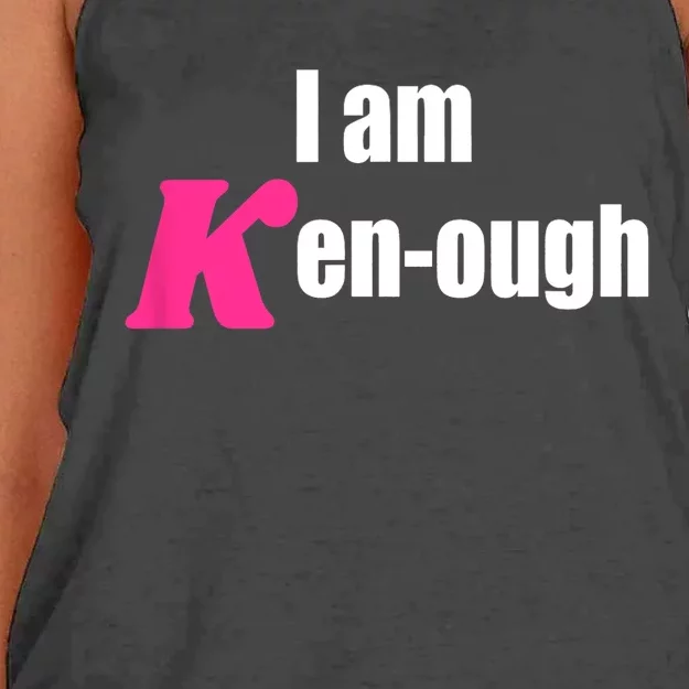 I Am Kenough Kenough Trending Women's Knotted Racerback Tank