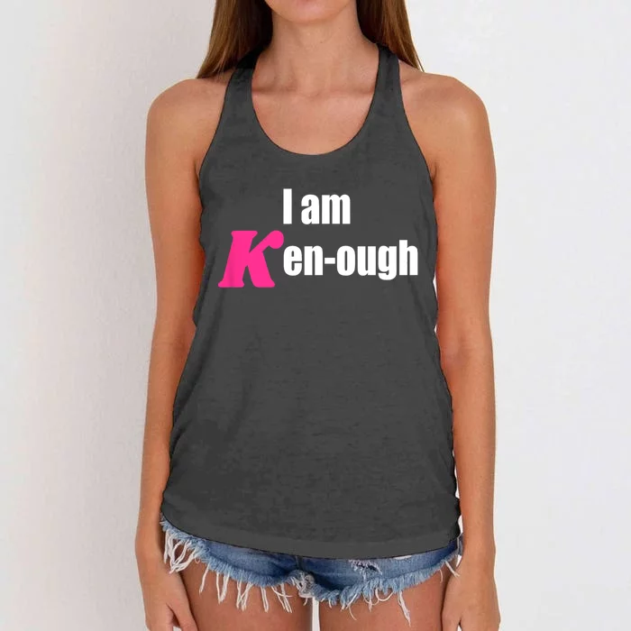 I Am Kenough Kenough Trending Women's Knotted Racerback Tank