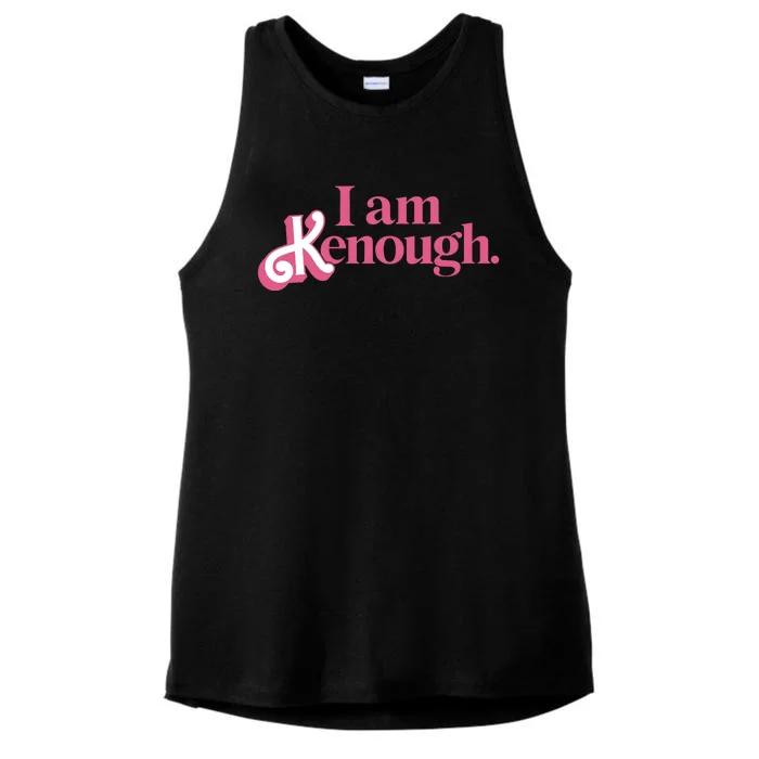 I Am Kenough Funny Ken Ladies Tri-Blend Wicking Tank