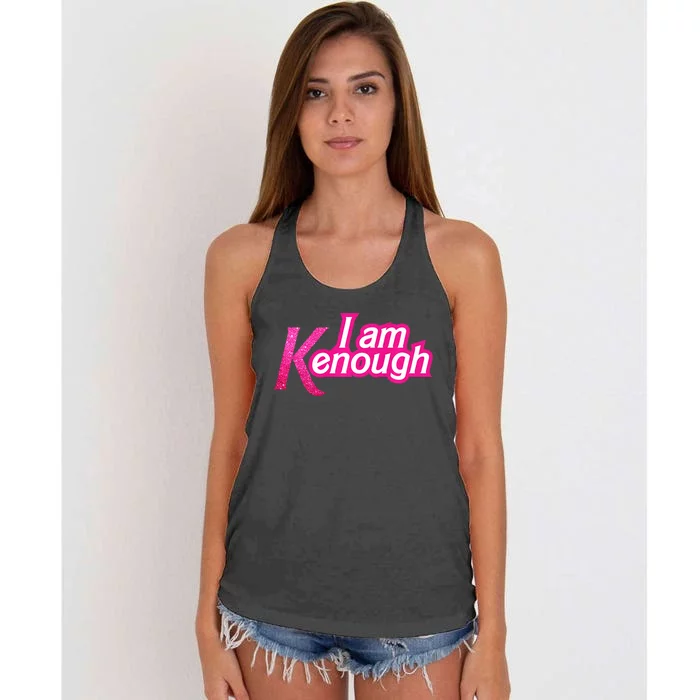 I Am K Enough Funny Kenenough Women's Knotted Racerback Tank