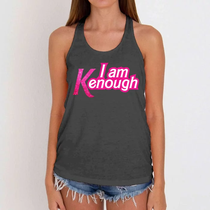 I Am K Enough Funny Kenenough Women's Knotted Racerback Tank