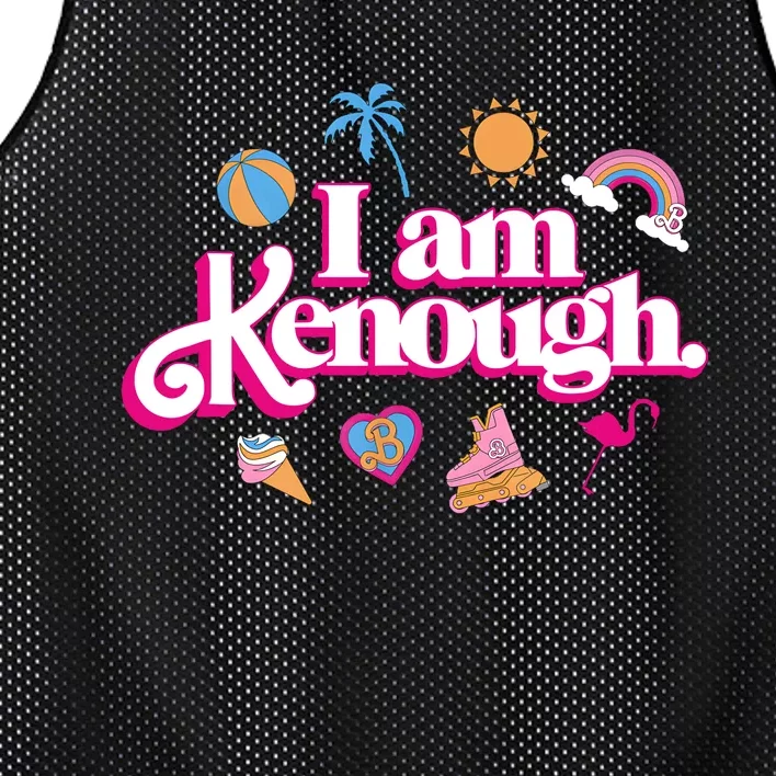 I Am Kenough Mesh Reversible Basketball Jersey Tank