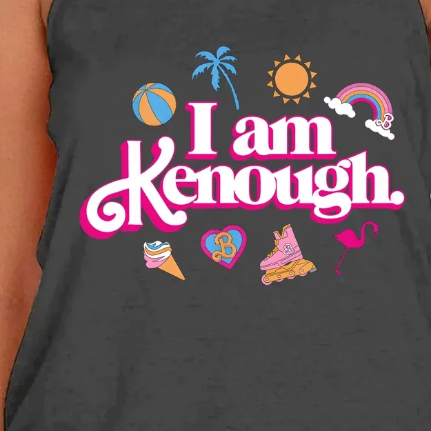 I Am Kenough Women's Knotted Racerback Tank