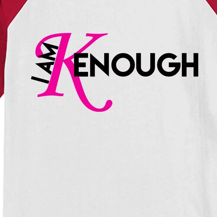 I Am Kenough Enough Movie Quote Kids Colorblock Raglan Jersey