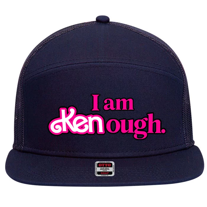 I Am Kenough 7 Panel Mesh Trucker Snapback Hat