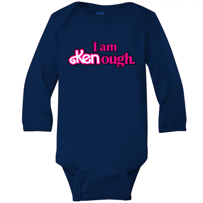 I Am Kenough Baby Long Sleeve Bodysuit