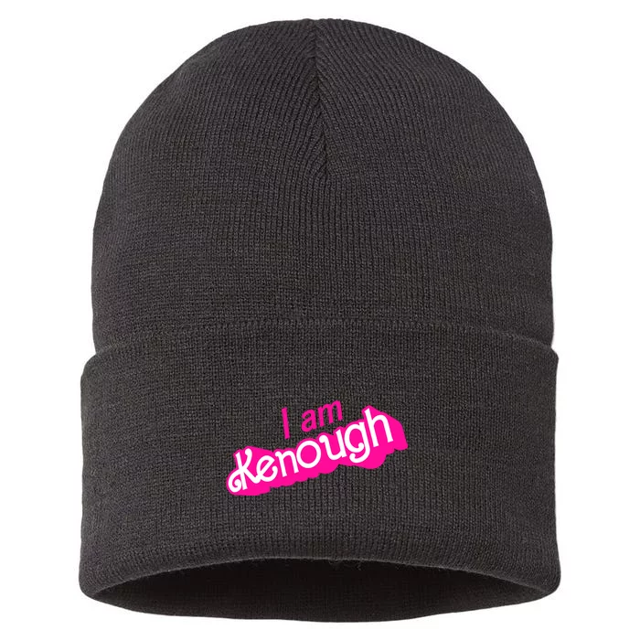 I Am Kenough Funny I Am Kenough For Men Sustainable Knit Beanie