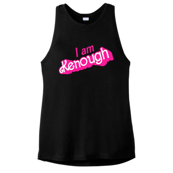 I Am Kenough Ladies Tri-Blend Wicking Tank