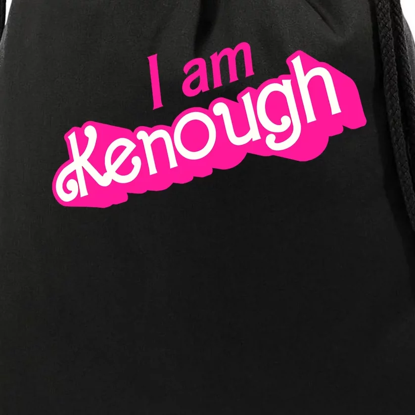 I Am Kenough Drawstring Bag