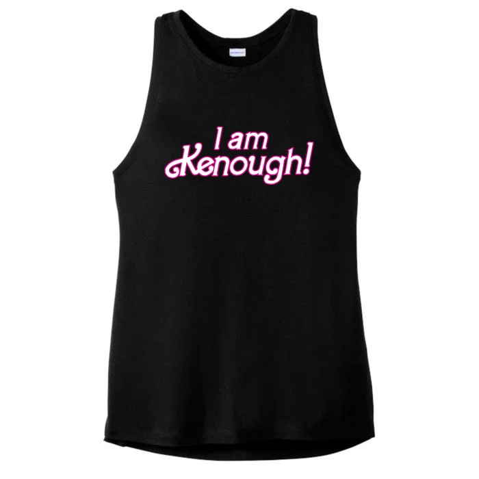 I Am Kenough Ladies Tri-Blend Wicking Tank