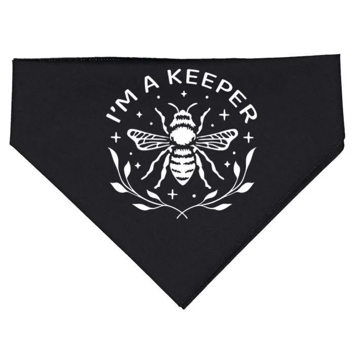 IM A Keeper Beekeeper Funny USA-Made Doggie Bandana