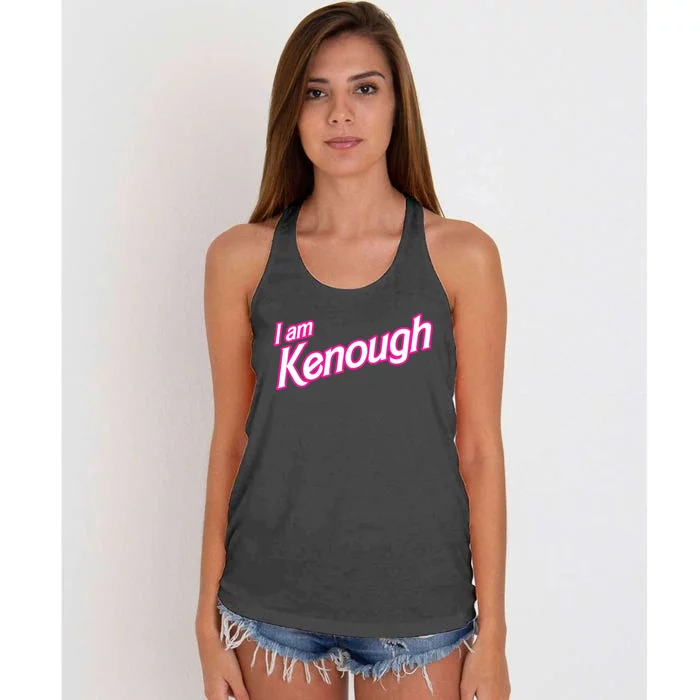 I Am Kenough Women's Knotted Racerback Tank