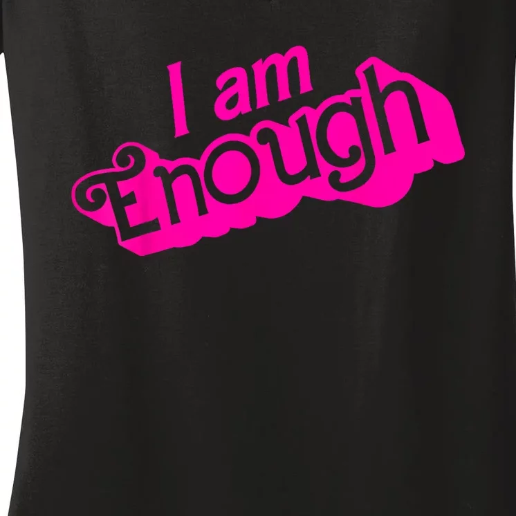 I Am Kenough Funny I Am Kenough Women's V-Neck T-Shirt