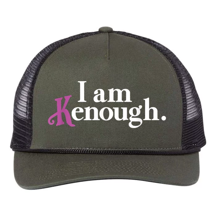 I Am Kenough Funny Colorful Retro Rope Trucker Hat Cap