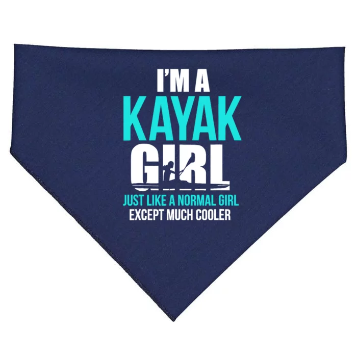 IM A Kayak Girl | Funny Kayaking USA-Made Doggie Bandana