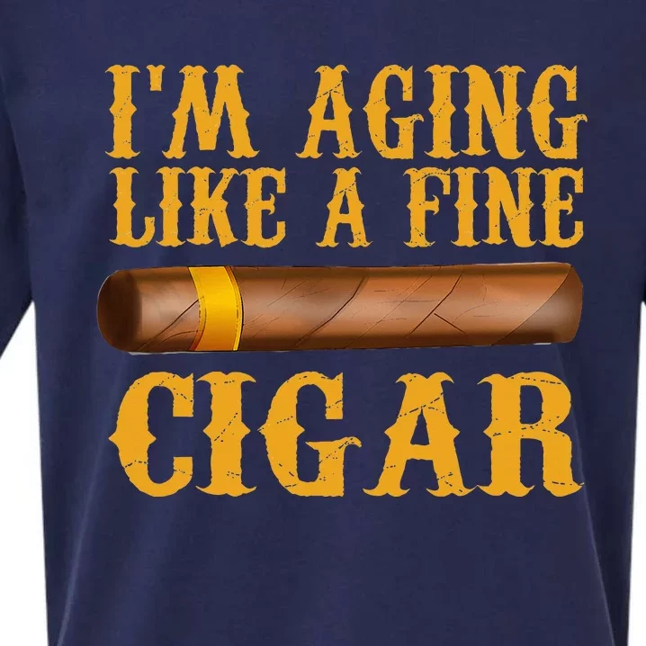 Im Aging Like A Fine Cigar Fathers Day Dad Sueded Cloud Jersey T-Shirt