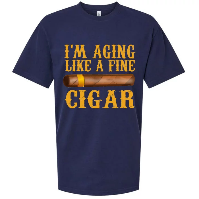 Im Aging Like A Fine Cigar Fathers Day Dad Sueded Cloud Jersey T-Shirt