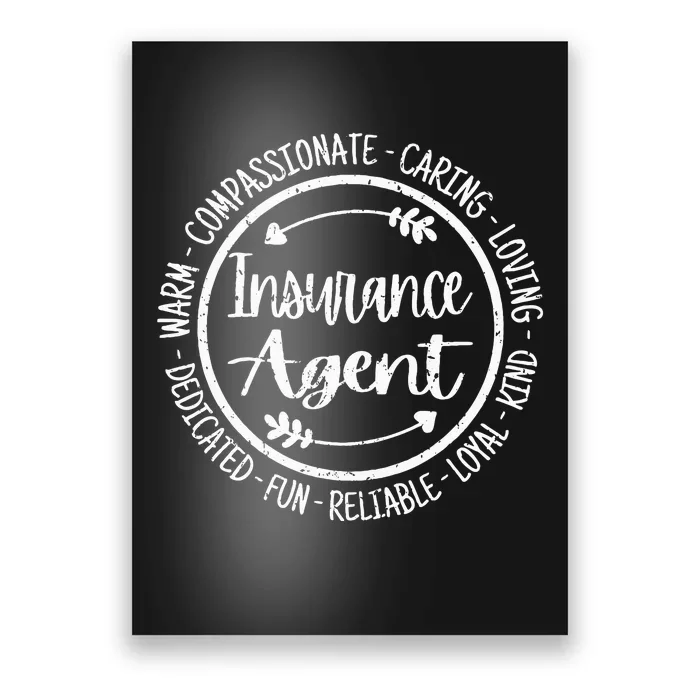 Insurance Agent Life Appreciation Vintage Poster