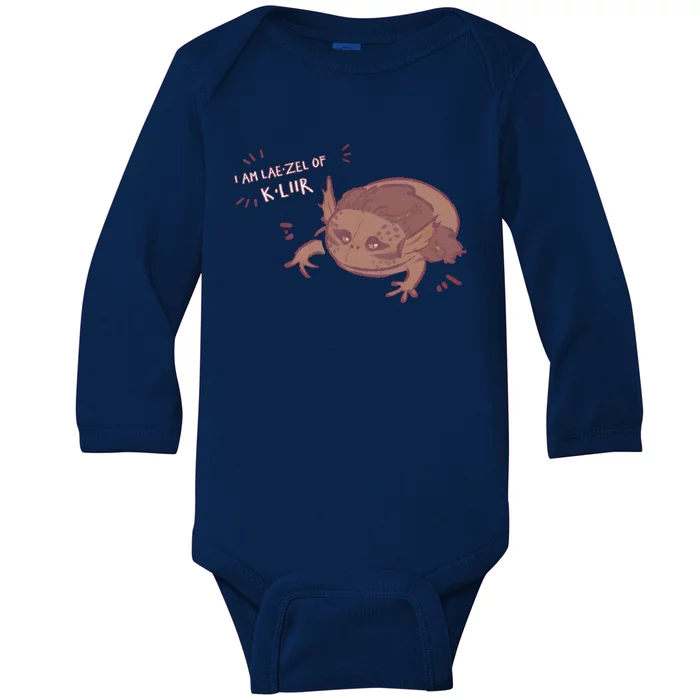 I Am Laezel Of Kliir Baldurs Gate 3 Gamer Game Lover Baby Long Sleeve Bodysuit