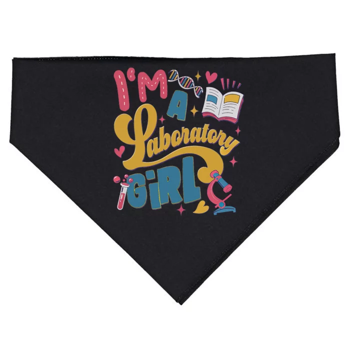 IM A Laboratory Girl Medical Lab Week 2024 USA-Made Doggie Bandana