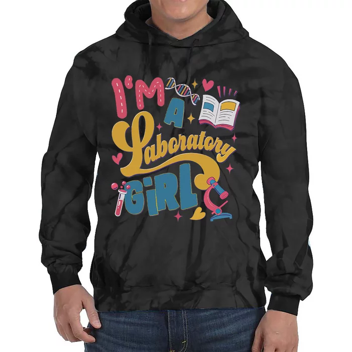 IM A Laboratory Girl Medical Lab Week 2024 Tie Dye Hoodie