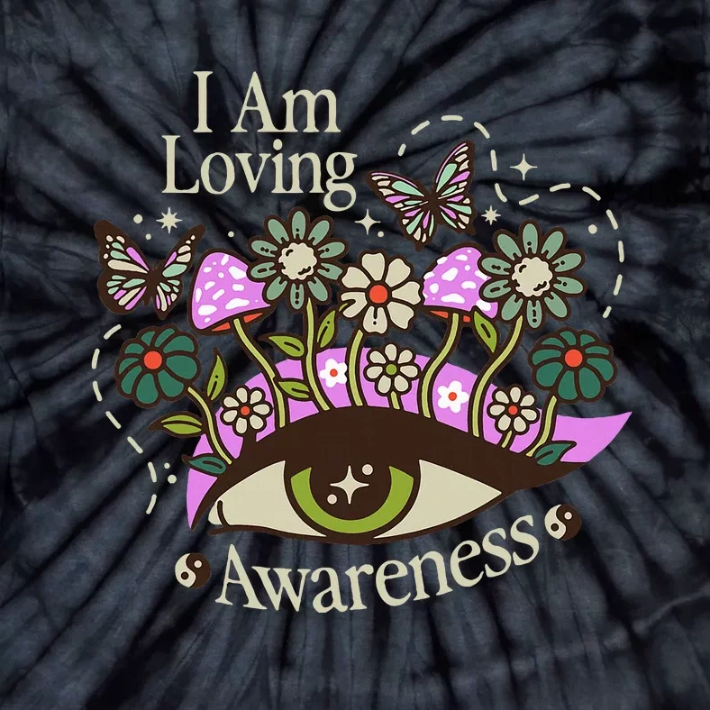 I Am Loving Awareness Ram Dass Mantra Mandala Tie-Dye T-Shirt