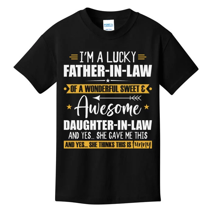 I’m A Lucky Father In Law Of A Wonderful Sweet & Awesome Kids T-Shirt