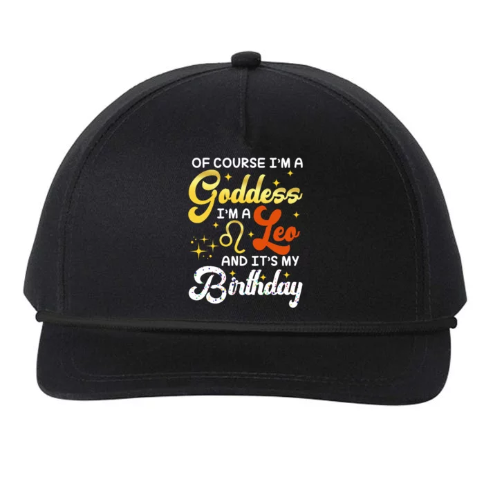 IM A Leo Goddess Leo Queen Its My Birthday Leo Season Women Snapback Five-Panel Rope Hat