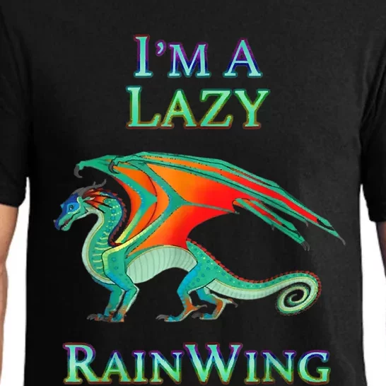 I'm A Lazy Rainwing Dragon Lovers, Rainy Dragon Pajama Set