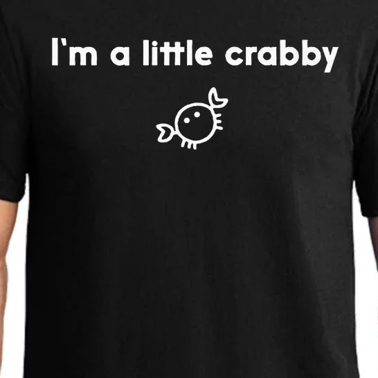 IM A Little Crabby Funny Crab Pun Beach Vacation Humor Pajama Set