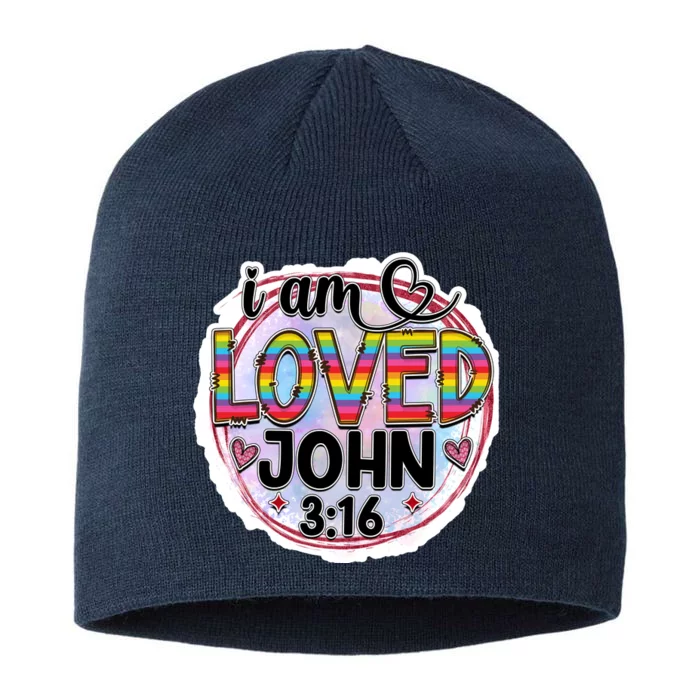 I Am Loved John 3:16 8 1/2in Sustainable Knit Beanie