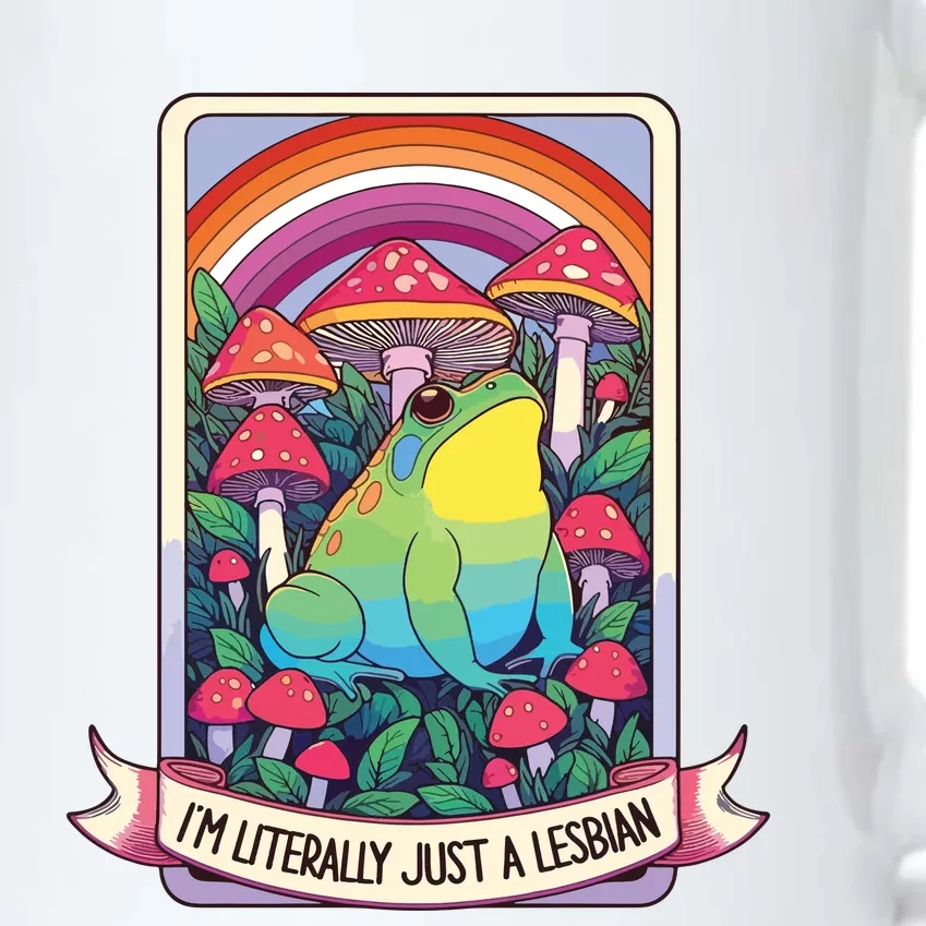 I Am Literrally Just A Lesbian Pride Black Color Changing Mug