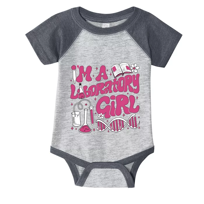 I Am Laboratory Girl Lab Week 2024 Infant Baby Jersey Bodysuit