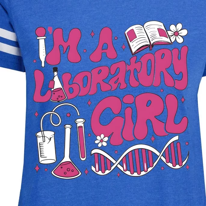 I Am Laboratory Girl Lab Week 2024 Enza Ladies Jersey Football T-Shirt