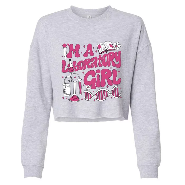 I Am Laboratory Girl Lab Week 2024 Cropped Pullover Crew