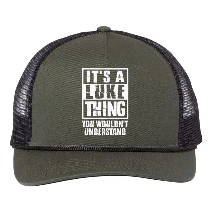 Its A Luke Thing You Wouldnt Understand Retro Rope Trucker Hat Cap