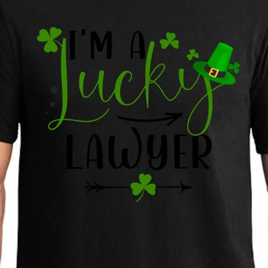 I'm A Lucky Lawyer Funny Matching Family St Patricks Day Gift Pajama Set