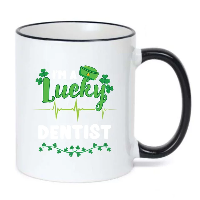 Im A Lucky Dentist St Patricks Day Gift Black Color Changing Mug