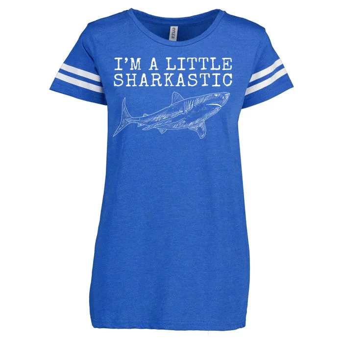 Im A Little Sharkastic Funny Shark Sarcastic Enza Ladies Jersey Football T-Shirt