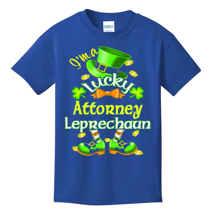 I'm A Lucky Attorney St Patrick's Leprechaun Costume Gift Kids T-Shirt