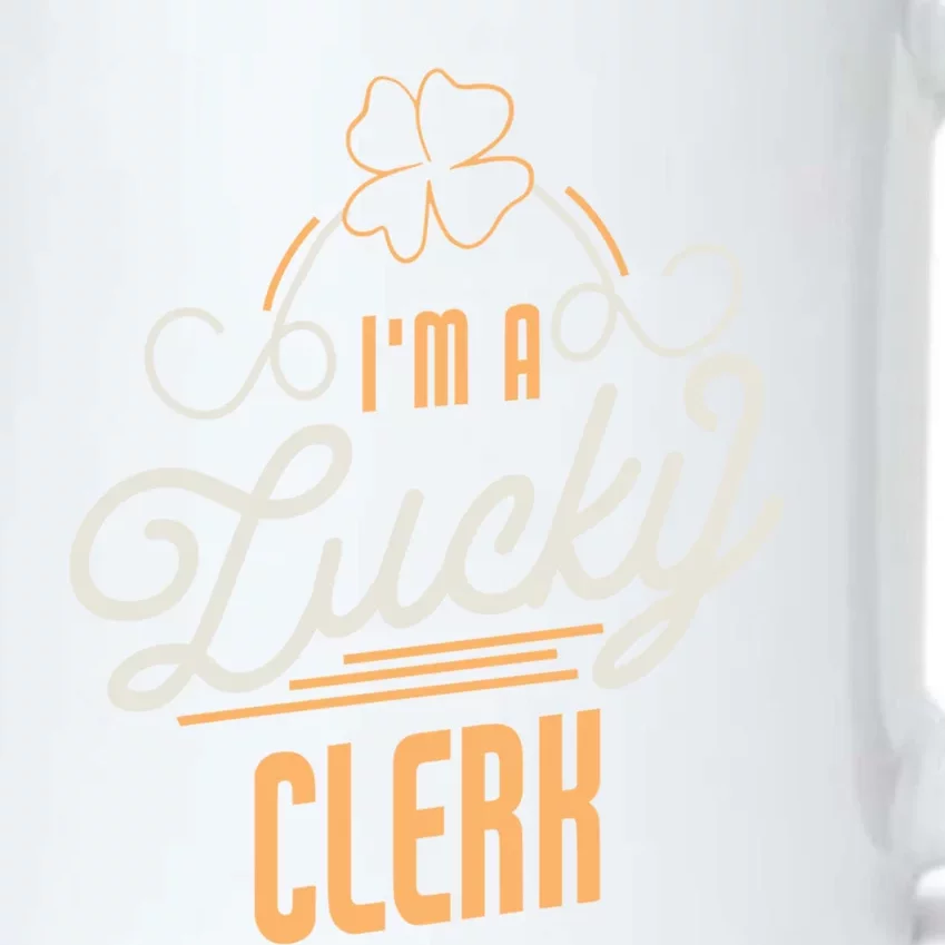 I'm A Lucky Clerk St Patricks Day Clerk Great Gift Black Color Changing Mug