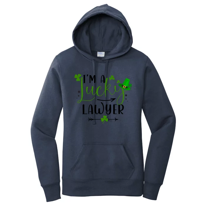 I'm A Lucky Lawyer Funny Matching Family St Patricks Day Gift Women's Pullover Hoodie