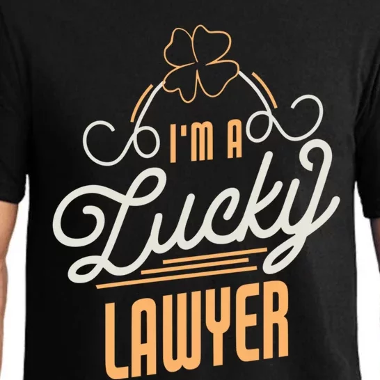 I'm A Lucky Lawyer St Patricks Day Lawyer Gift Pajama Set