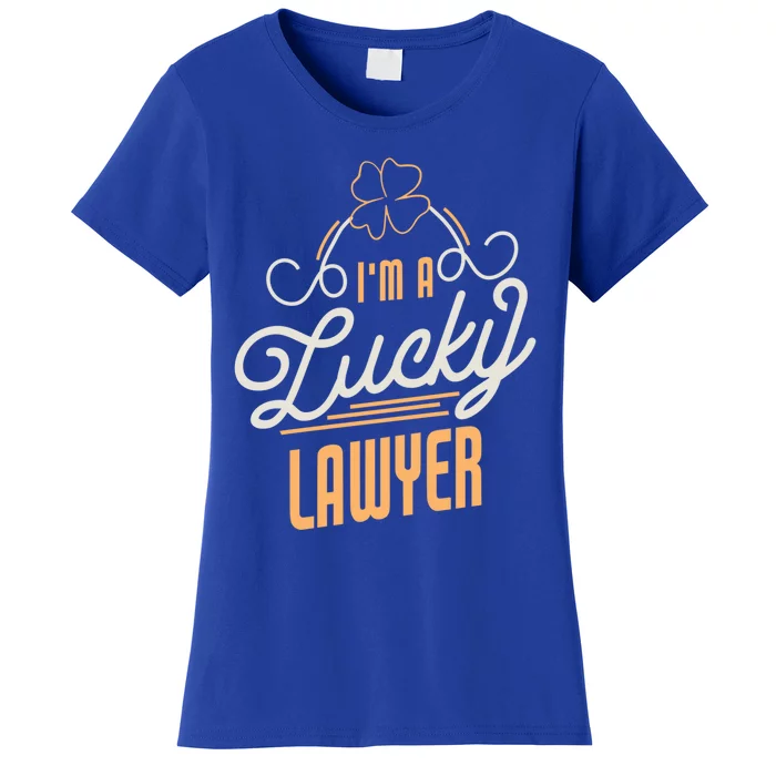 I'm A Lucky Lawyer St Patricks Day Lawyer Gift Women's T-Shirt