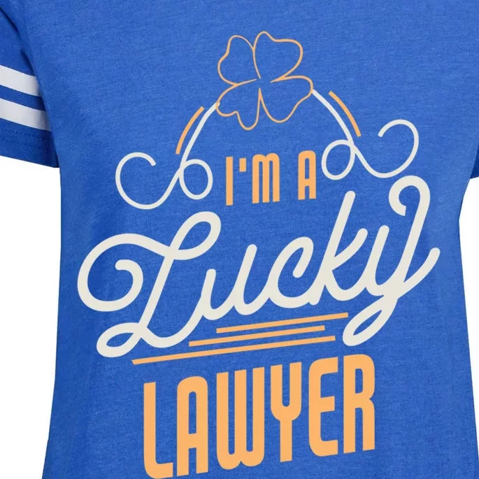 I'm A Lucky Lawyer St Patricks Day Lawyer Gift Enza Ladies Jersey Football T-Shirt