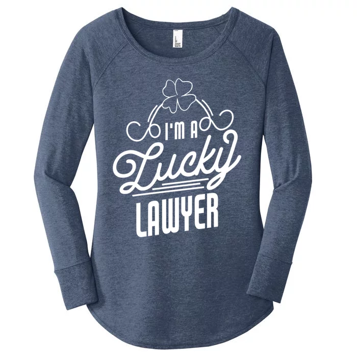 I'm A Lucky Lawyer St Patricks Day Lawyer Gift Women's Perfect Tri Tunic Long Sleeve Shirt