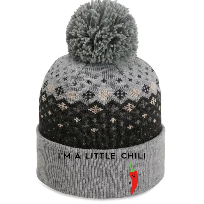 I'm A Little Chili Red Hot Pepper Funny The Baniff Cuffed Pom Beanie