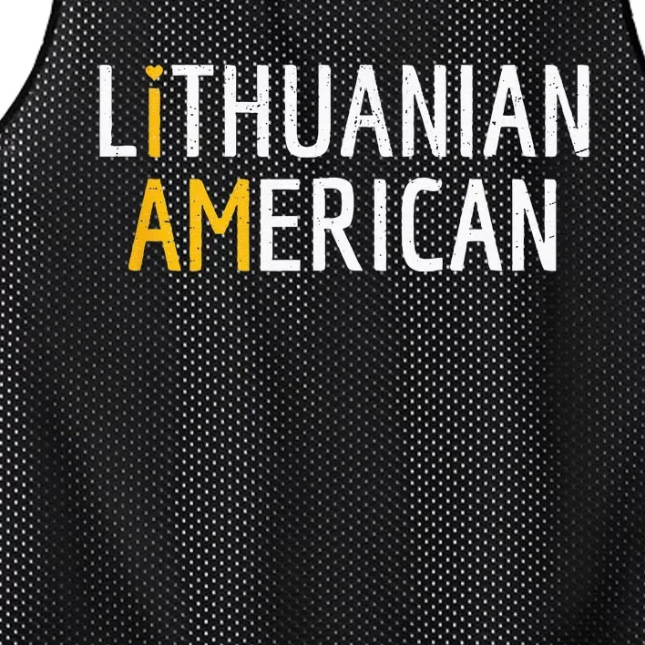 I Am Lithuanian American Lithuania And America Pride Mesh Reversible Basketball Jersey Tank